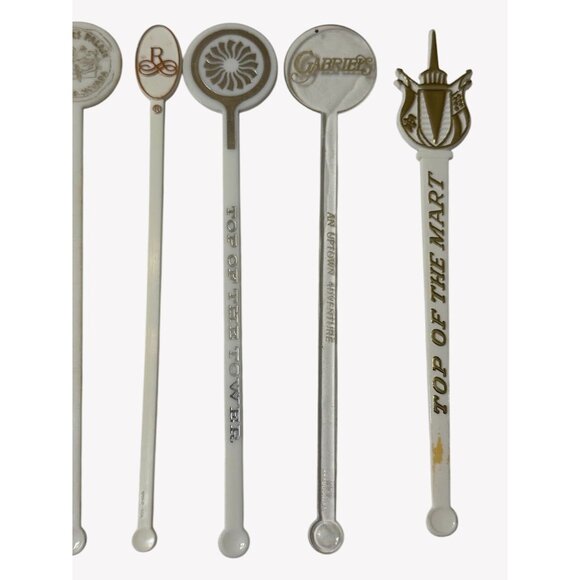 Vintage Lot of 35 Swizzle Sticks Braniff Playboy Tampa Jai Alai Skeleton Keys - Picture 8 of 12